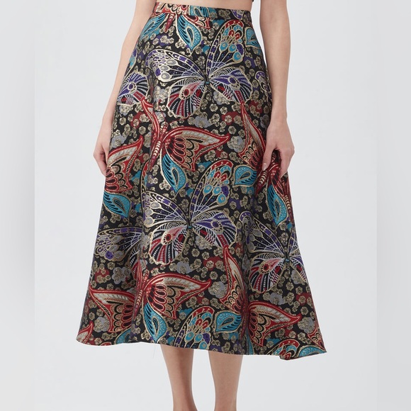 Trina Turk Kotah Butterfly Jacquard Skirt. Size 4.NWT